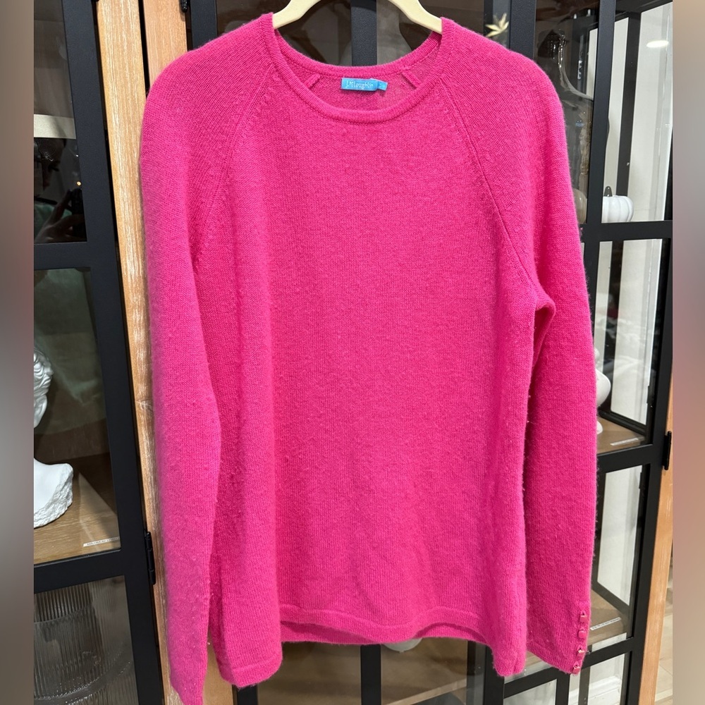 J. McLaughlin Pink Crew Neck Sweater